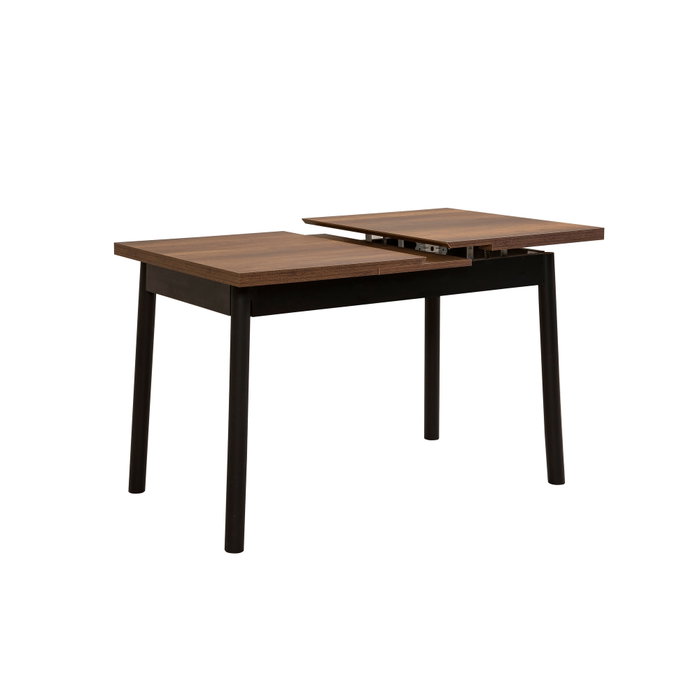 Hanah Home Oliver Open - Barok Black Mesa de Comedor Extensible